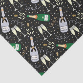 Moderne champagne viering nieuwjaar tissuepapier (Detail)