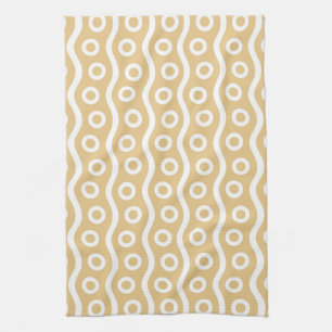 Moderne champagnebubbels theedoek