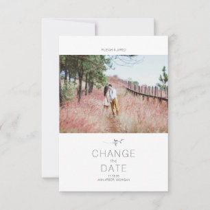 Moderne Changer la carte de typographie photo feui