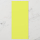 Moderne Chartreuse Persimmon Elegante Trouwmenu Menu (Achterkant)
