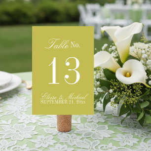 Moderne Chartreuse Script Formele Bruiloft Kaart