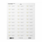 Moderne Chartreuse Script Monogram Etiket (Full Sheet)