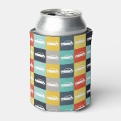 Moderne  checkboard Mini Cooper Blikjeskoeler (Blikje Voorkant)