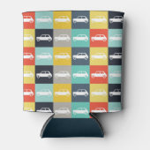 Moderne  checkboard Mini Cooper Blikjeskoeler (Voorkant)