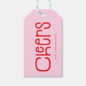 Moderne Cheers Persoonlijk  Cadeaulabel (Voorkant)