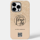 Moderne chemische goudbusiness corporate logo qr c Case-Mate iPhone case (Achterkant)