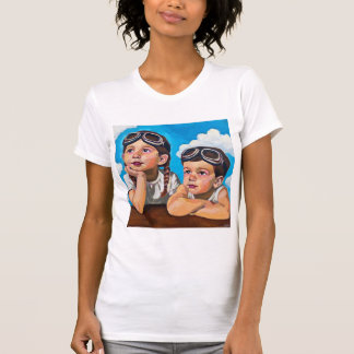 Moderne cherubijnschildering - Rembrandt geïnspire T-shirt