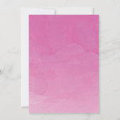 Moderne Cheval Filles Baby shower Invitation (Dos)