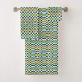 moderne chevron geometrisch patroon bad handdoek