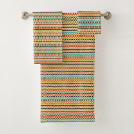 moderne chevron geometrisch patroon bad handdoek