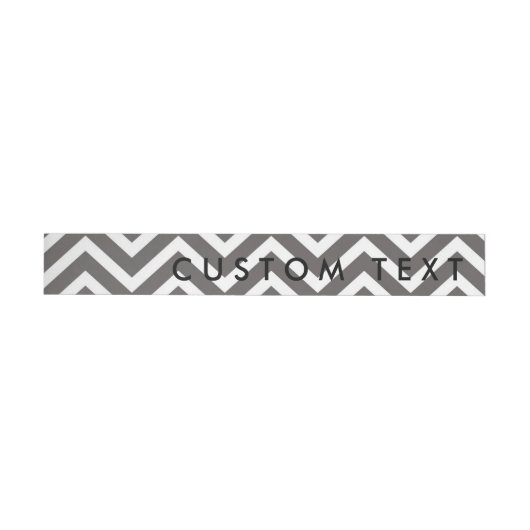 Moderne Chevron grijs & wit wikkel rond labels Omwikkelbaar Adreslabel (Individueel)