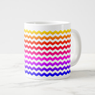 Moderne Chevron Kleurrijke Rainbow Pattern Mok
