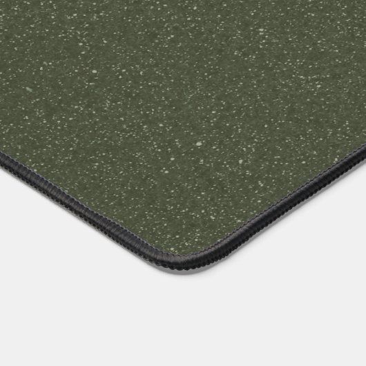 Moderne Chevron Moss Green Desk Mat – (Hoek)