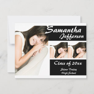 Moderne Chic 3-Photo Faire-part