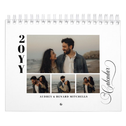 Moderne Chic 4 Foto Collage 53 foto's Kalender (Hoes)