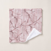 Moderne Chic Abstrait Glamour Marbre Rose Poudré (Gant de toilette)