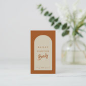 Moderne Chic Arc Beauté Cheveux Carte de visite St (Debout devant)