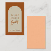 Moderne Chic Arc Beauté Cheveux Carte de visite St (Devant / Derrière)