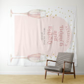 Moderne chic Arch champagne bruidsmeubel achtergro Wandkleed (In Situ (horizontaal))