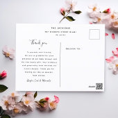Moderne Chic Arcing Babyshower Bedank Foto Briefkaart