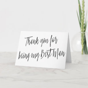 Moderne Chic "Bedankt dat je mijn getuige bent" Bedankkaart