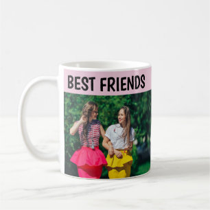 Moderne chic beste vrienden foto koffiemok