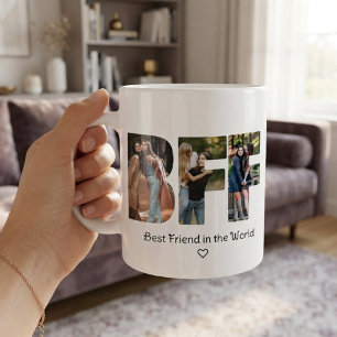 Moderne Chic BFF-foto Collage Beste Vriendinnen Koffiemok