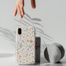 Moderne chic boho heldere wilde bloemen iPhone hoe
