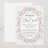 Moderne chic boho heldere wilde bloemen kaart (Voorkant / Achterkant)