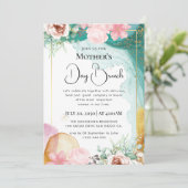 Moderne chic boho heldere wilde bloemen kaart (Staand voorkant)