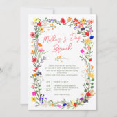 Moderne chic boho heldere wilde bloemen moederdag kaart (Voorkant)