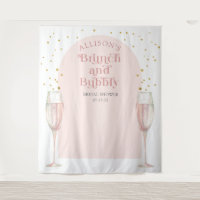 Moderne chic boog champagne bruidsdouche achtergro