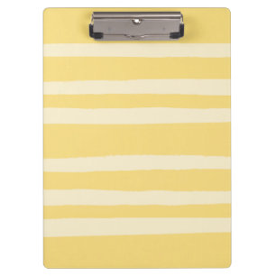 Moderne Chic Boter Geel Gestreepte Klembord