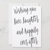 Moderne chic calligrafie "Wensend jullie liefde" Kaart (Voorkant)