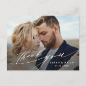 Moderne chic Calligraphy Weddenschap Hartelijk dan Briefkaart (Voorkant)