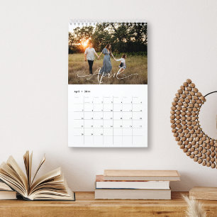 Moderne Chic  COLOR Script Foto Kalender