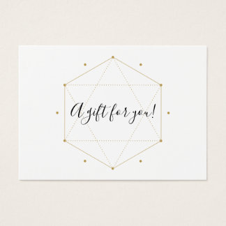 Moderne Chic Custom Company Logo CadeauKaart Visitekaartje