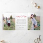 Moderne Chic Déclaration Carte photo de vacances à (Intérieur)