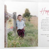 Moderne Chic Déclaration Carte photo de vacances à (Intérieur en premier)