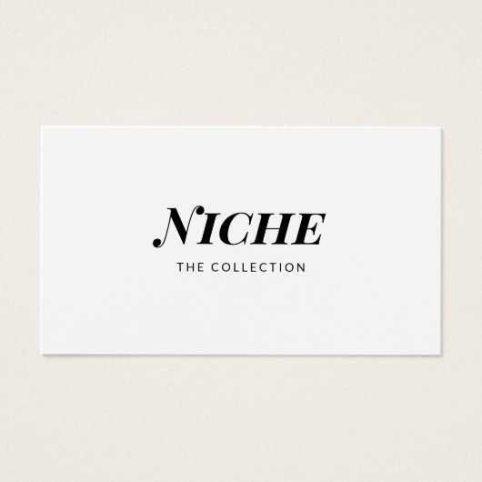 Moderne Chic élégant Noir Blanc Typographie (Devant)