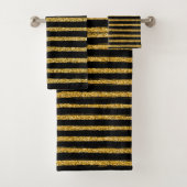 Moderne chic élégant noir et           doré t (En situation)