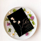 Moderne Chic Floral 30e anniversaire Invitation