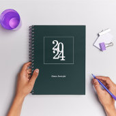 Moderne Chic Forêt verte Mensuel hebdomadaire