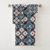 Moderne Chic géométrique Motif de monographie flor (En situation)