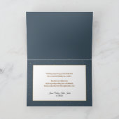 Moderne Chic Gold-arrays met ondoorzichtige 2-foto Feestdagen Kaart (Binnen)