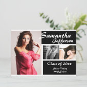 Moderne Chic Graduation Faire-part 5x7 (Debout devant)