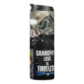 Moderne Chic Grootvader Opa Foto Thermosbeker (Geroteerd rechts)