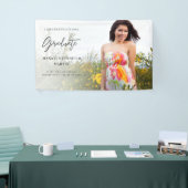 Moderne Chic H Foto 2 Afstuderen banner - Wit (Beurs)