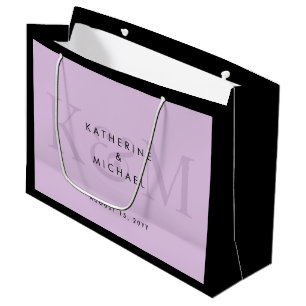 Moderne Chic Koppel Namen Bruid & Bruidegom Trouwe Groot Cadeauzakje