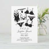 Moderne Chic Lingerie Bruids Douche Uitnodiging (Staand voorkant)